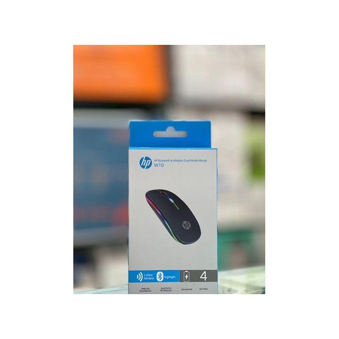 HP Bluetooth W10 Rechargeable Mouse: RGB Lighti | Wireless Freedom with Long-Lasting Power - Image 2