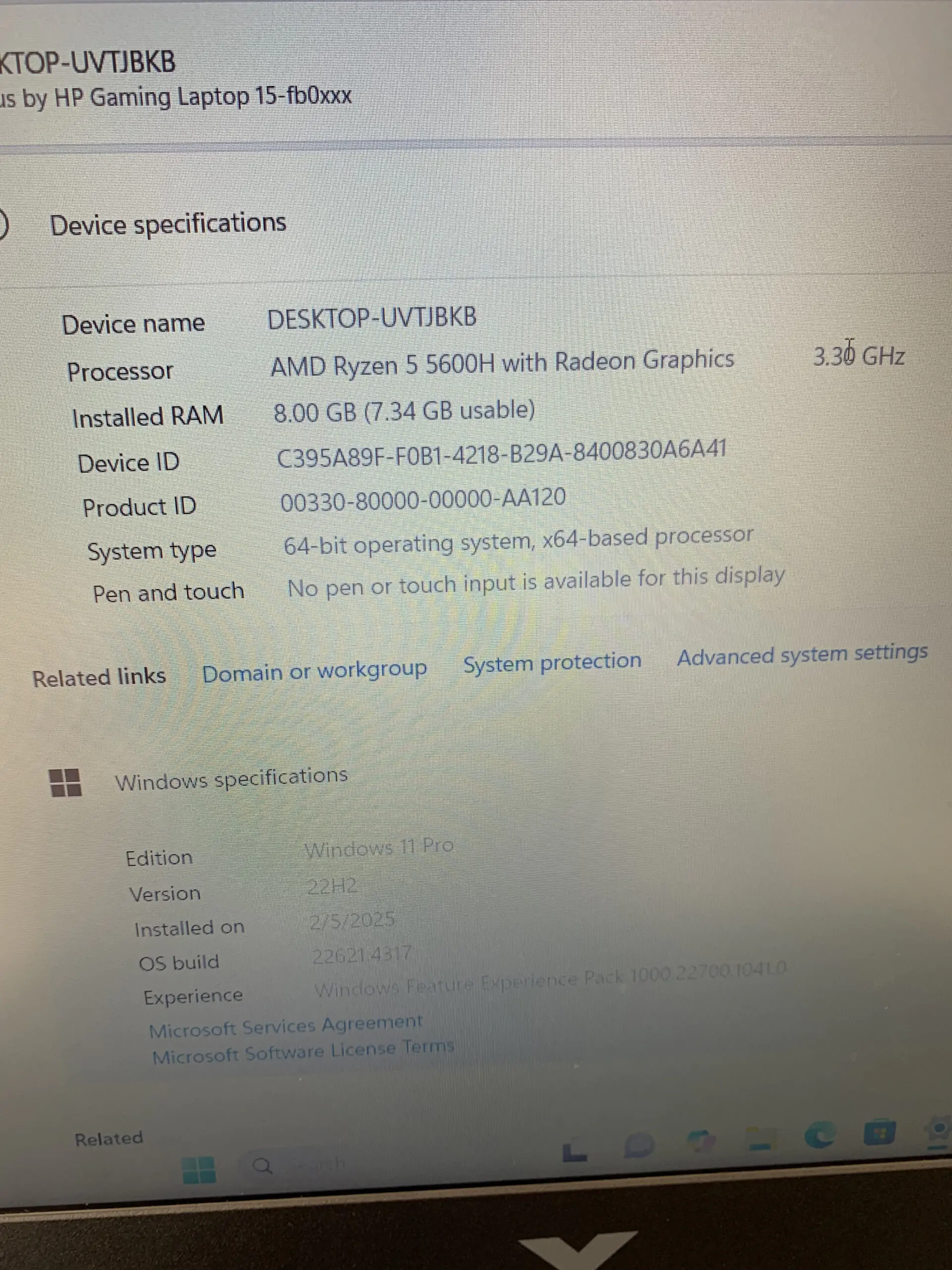 Victus by Hp Gaming laptop 15-fb0xxx - AMD Ryzen 5 5600H Octa-Core Processor 8 GB - Image 4
