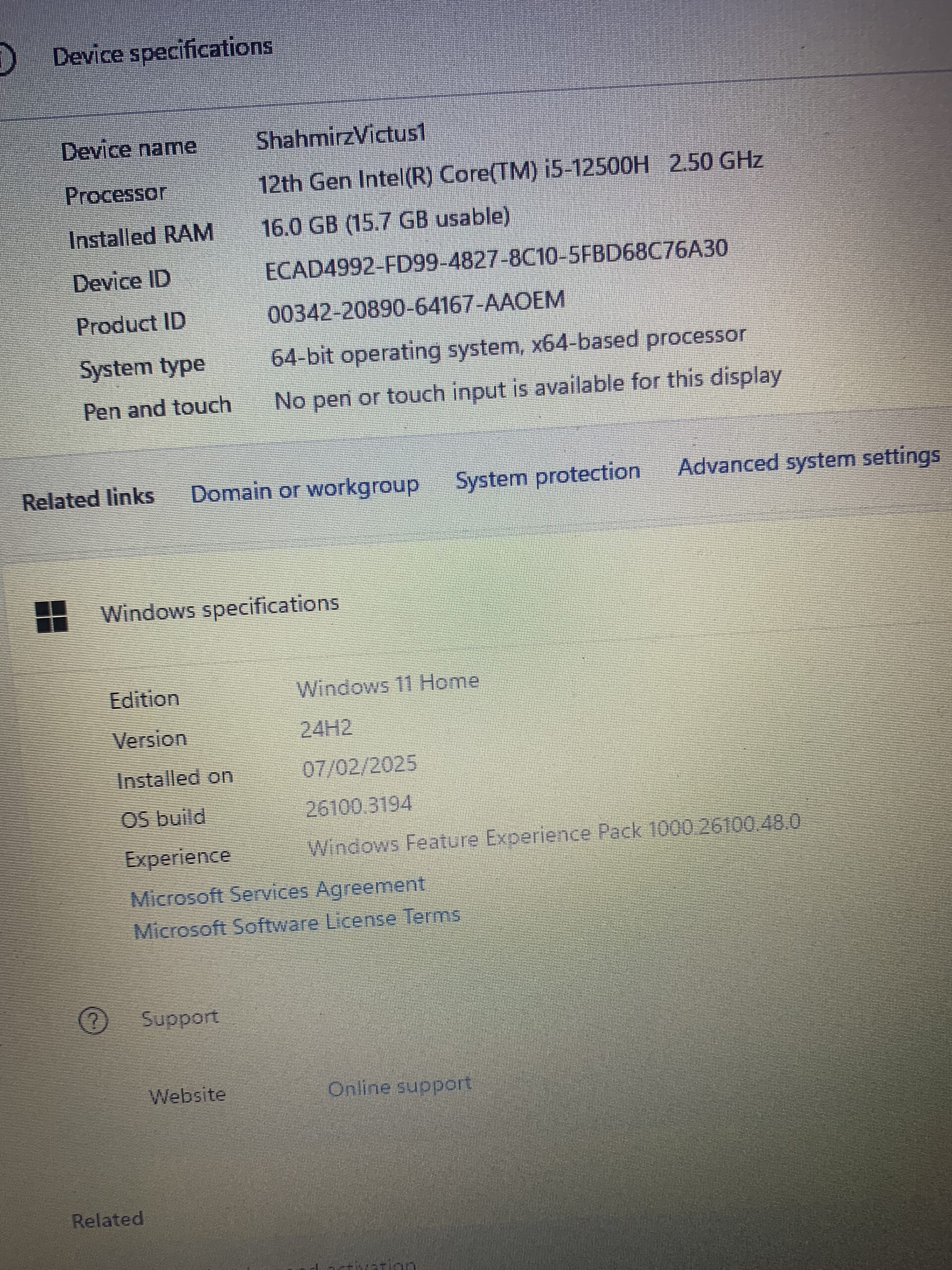 VICTUS by Hp Gaming laptop 15 Fa0xxx | Alder Lake | 12th Gen | Core I5-12500(H) Processor | 16GB RAM 1TB SSD | 4GB NVIDIA RTX3050 - Image 6