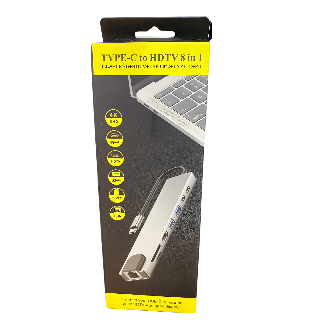 Type-C to HDTV 8-in-1 Adapter: Your All-in-One Connectivity Solution