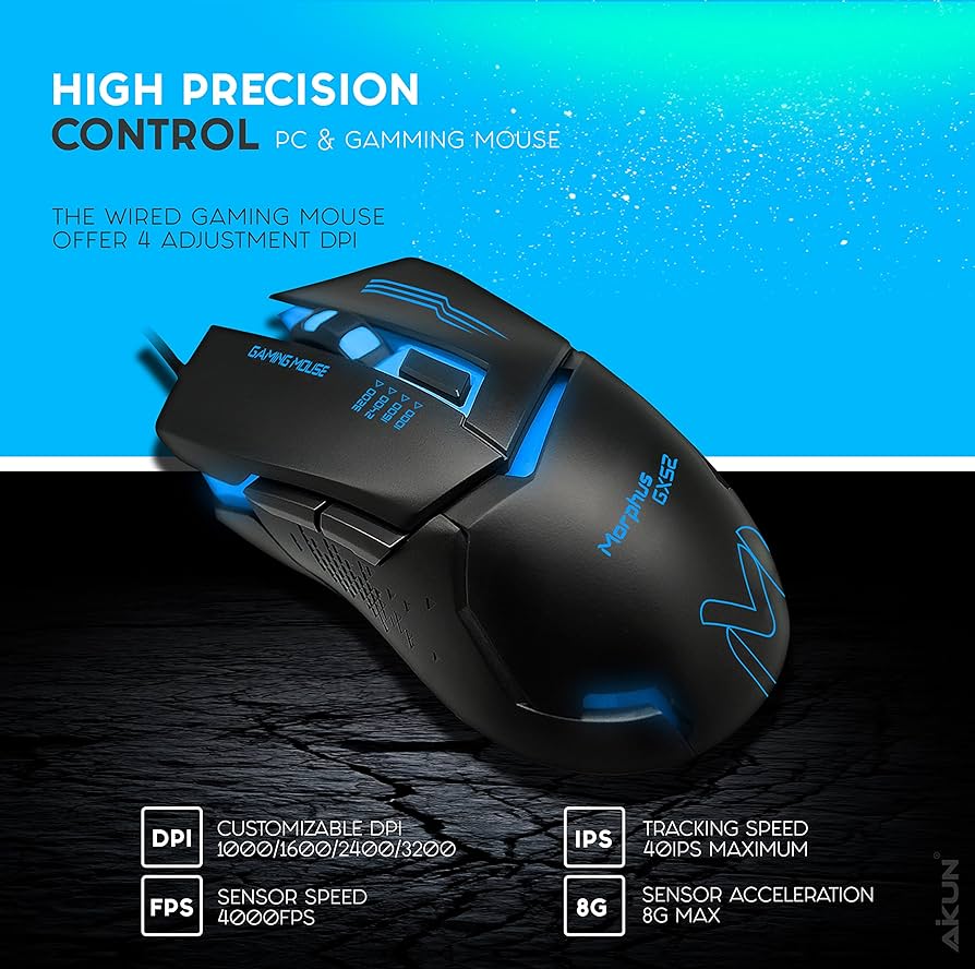 GX52 Gaming Mouse - Ultimate Gaming Precision & Comfort - Image 3