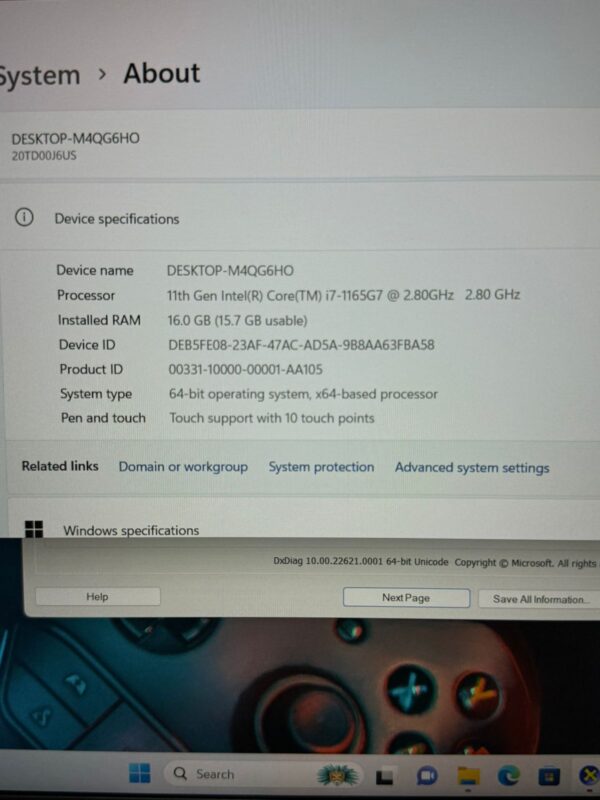 Lenovo ThinkPad E15 Gen 2 | Business Laptop 15.6" FHD IPS Display Intel Ci7-1165G7 | 2GB NVIDIA Dedicated Graphcis | 16GB/512 NVMe SSD | Backlit KB | FP Reader - Image 5