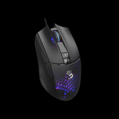 Bloody L65 Max Lightweight Gaming Mouse RGB Animation 12000 CPI - Ultra Core 3 & 4 Activated | Honeycomb - Image 3