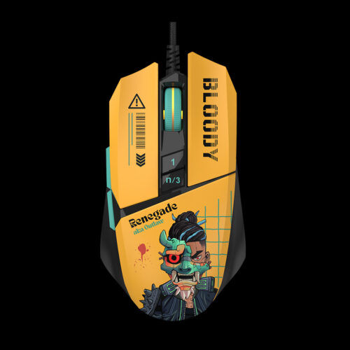 W63 Max Savage Impact RGB Gaming Mouse (Black) (Yellow)