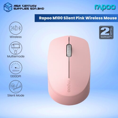 Rapoo M100 Multi-mode 1300 DPI Bluetooth Wireless Optical Mouse
