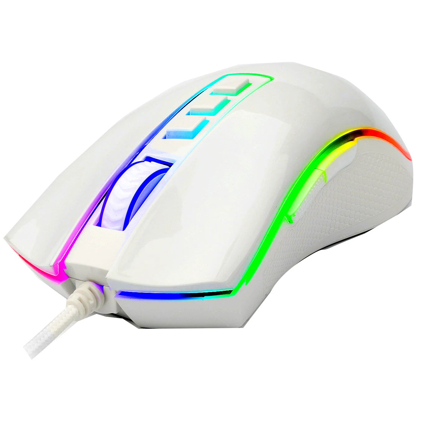 Redragon RGB COBRA Gaming Mouse with 16.8 Million, 24,000 DPI, (White) - Image 2