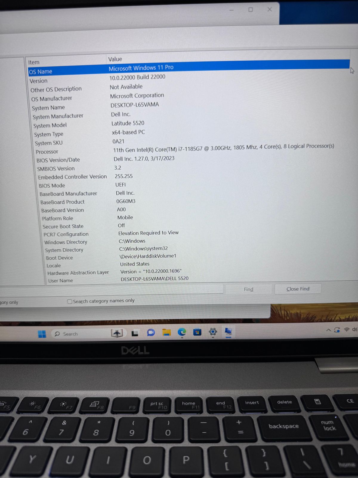 Dell Latitude 5520 Laptop | 15.6" UltraSilm FHD | Core i7-1185G7 (11th Gen) | 8GB+256GB | Backlit KB | Finger Prints | - Image 8